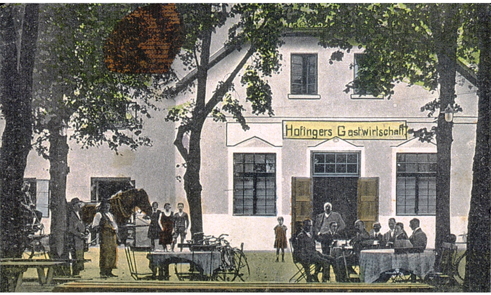 Hofingers Gastwirtschaft zum grünen Baum um 1927 - später Steinbruckner, heute noch der Trauner Hof der Fam. Bayer. - 